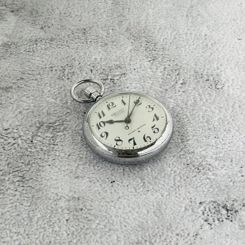 Men s pocket watch in good working condition SEIKO hand wound 21 jewels 6110 001 - Picture 7 of 10
