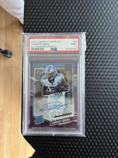 2023 Panini Clearly Donruss Jahmyr Gibbs Lions Rookie Auto Purple /175 PSA 9 #62