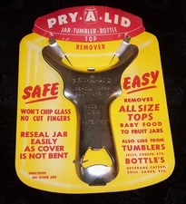Vintage Pry A Lid Canning Jar Bottle Opener T...