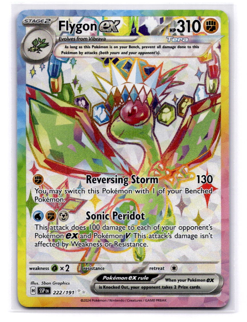 Flygon ex Ultra Rare SV08: Surging Sparks 222/191 LP-NM