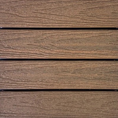 QTY 10) NewTechWood US-QD-ZX-TK Capped Composite Deck Tiles 12