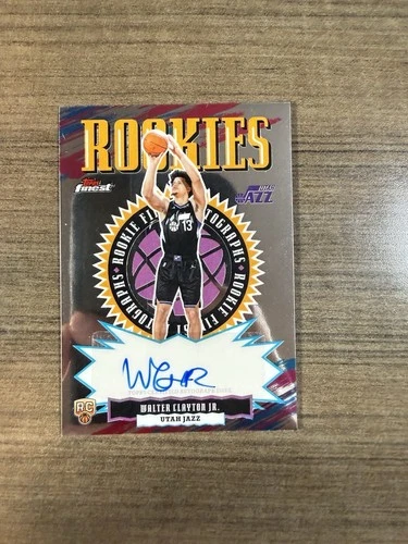 2025-26 Topps Finest Walter Clayton Jr. Auto Autograph RC #RFA-WC Jazz Rookie