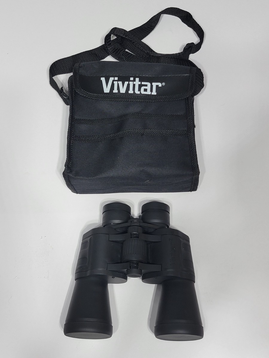Vivitar 7x50 Binoculars Coated Optics Wide Angle w/ Case Lens