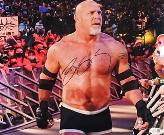 Bill Goldberg autographed signed 11X14 photo WWE WCW JSA COA METALLIC