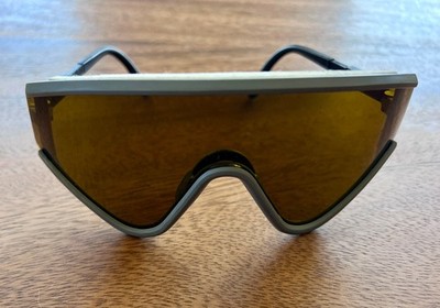 **Vintage 80's Gray Frame Oakley Factory Pilot Eyeshades with extra lens**