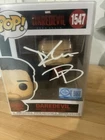 Marvel Funko Pop Daredevil 1547 Born Again Signed Figure Signed Charlie Cox