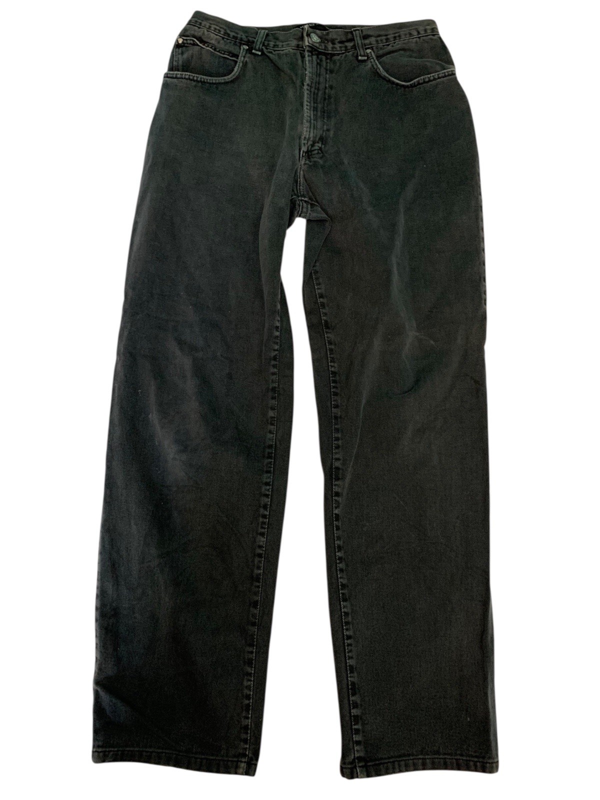 Vintage Versace Jeans Couture Distressed Faded Black Size 29x30
