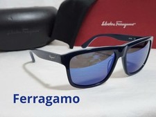 Ferragamo Men Accessories Regular Beauty Logo Wellington Square Sunglasses Blue