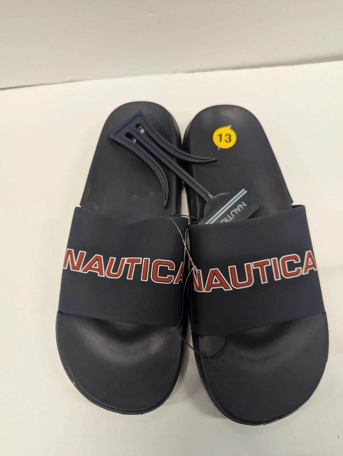 Nautica Men’s Slide Sandals Navy Blue Size 13 NEW