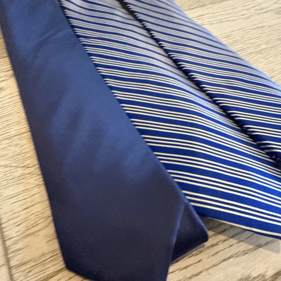 Lote de 3 aletas David impresas a mano hechas a mano en EE. UU. 100% seda Foto 2 de 4