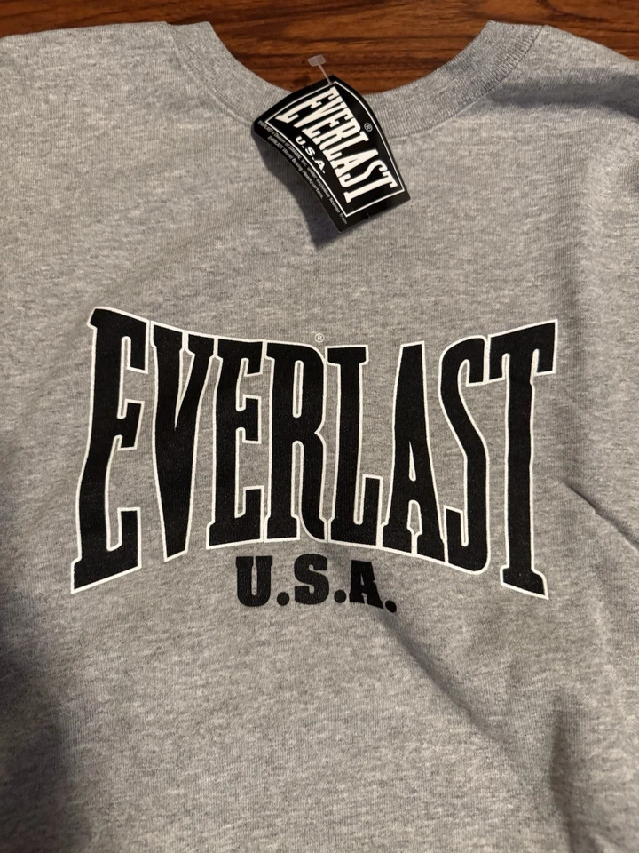 Vintage Everlast USA Gray Sweater Crewneck Mens XL Made In USA NWT - Image 2 of 4