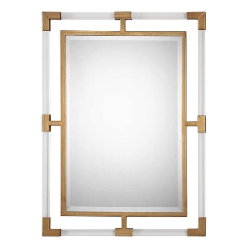 Uttermost 09124 Gold Balkan 38" X 28" Rectangular Beveled Framed Mirror - Picture 3 of 4