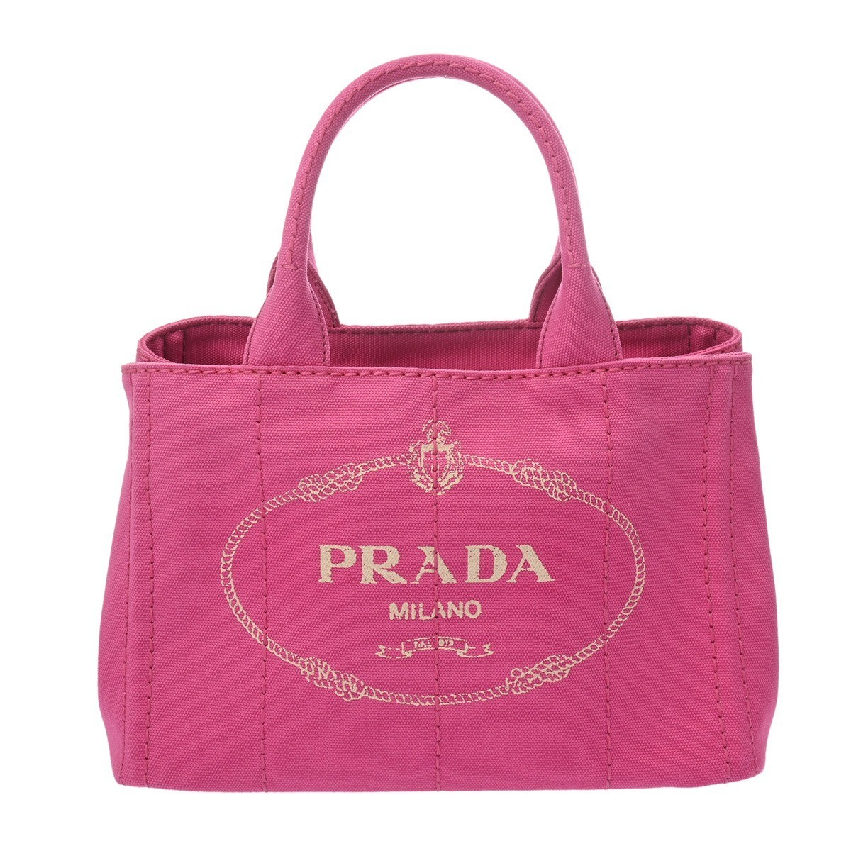 PRADA Canapa Mini Pink 1BG439 Women s Canvas Handbag A Rank Used  from japan