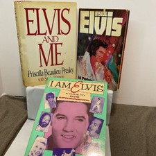 Elvis Presley.  Lot Of 3 Books.  Elvis And Me, I Am Elvis, And Inside Elvis.