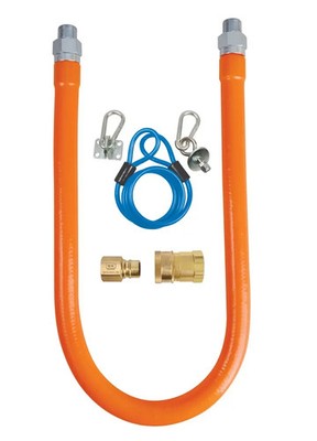 BK Resources 72'' Gas Hose Connection Kit #2 - 1'' Inner Diameter