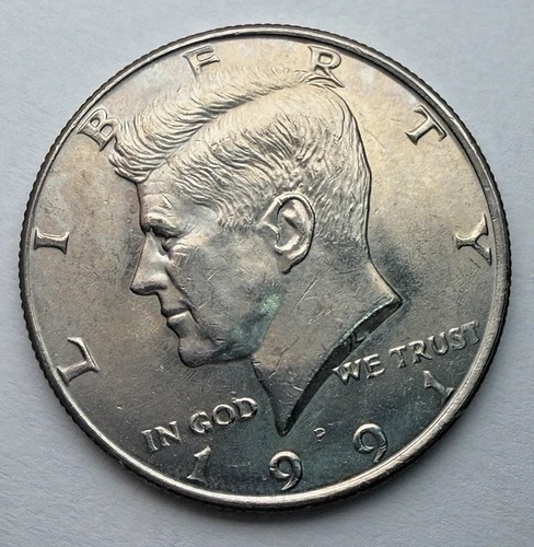 1991-D JFK GEM BU Half Dollar ~~ Uncirculated ~~ Toned ~~C47
