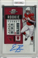2020 Panini Contenders Optic Eno Benjamin Rookie Ticket Autographs