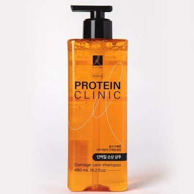 ELASTINE Amino Protein Clinic Shampoo 480ml Haarpflege Shampoo Koreanische Ko...