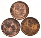 Choice Unc 1954 P+D+S Lincoln Wheat Cent Gem BU Collection Lot Set *1986 — photo 2