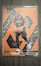 2024-25 Panini Mosaic - Keldon Johnson #9 Fluorescent Orange Mosaic Prizm /25