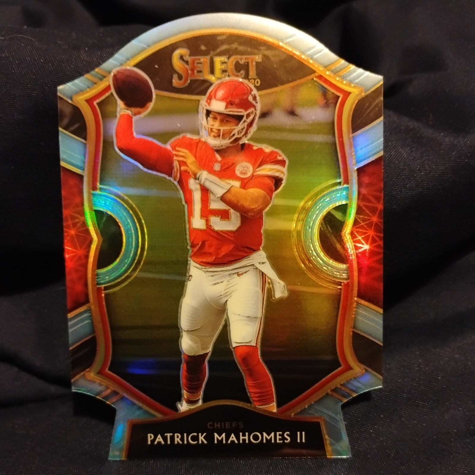 2020 Panini Select Patrick Mahomes II Light Blue Prizm Die Cut Chiefs #2