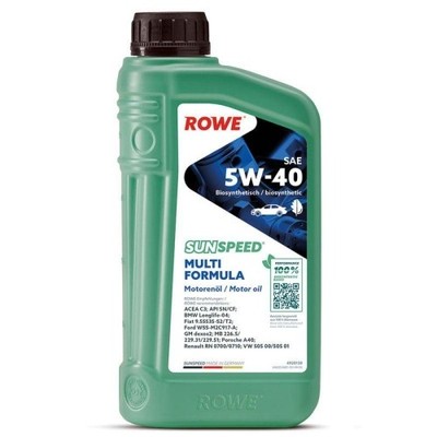 Motoröl Motorenöl SUNSPEED Multi Formula 5W40 1 Liter 1L ROWE 4920138-0010-99