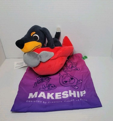 Makeship Pepper (Dog of Wisdom) Plushie By Joegran Youtuber Stuffed Plush  NEW!