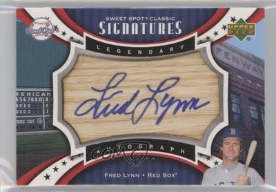 2007 Sweet Spot Classic Legendary Barrel Blue Ink 56/75 Fred Lynn Auto q9p