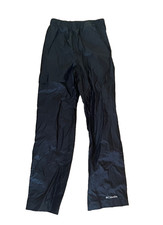 COLUMBIA BLACK NYLON RAIN PANTS BOY'S GIRL'S YOUTH SIZE MEDIUM 8 10 12