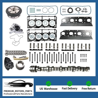 MDS Lifter Camshaft Kit Timing Chain Water Pump Set for Jeep Chrysler Dodge 5.7L