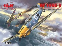 Icm 1/72 Flugzeugbausatz Messerschmitt Bf 109E 3 Wwii German Fighter Modell