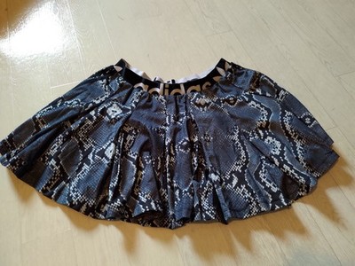 Dicker Rock adidas Schlangenmuster Damen Größe 44 grau