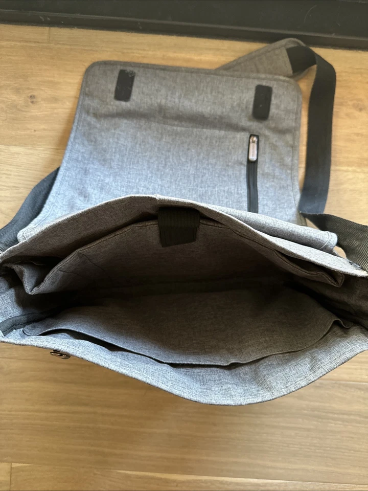 Casecrown Messenger компьютер планшетов ноутбука наплечная сумка серый w/черный отделки - Изображение 2 из 3