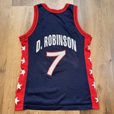 Vtg USA Basketball Champion Jersey Dream Team David Robinson Olympics Spurs 40