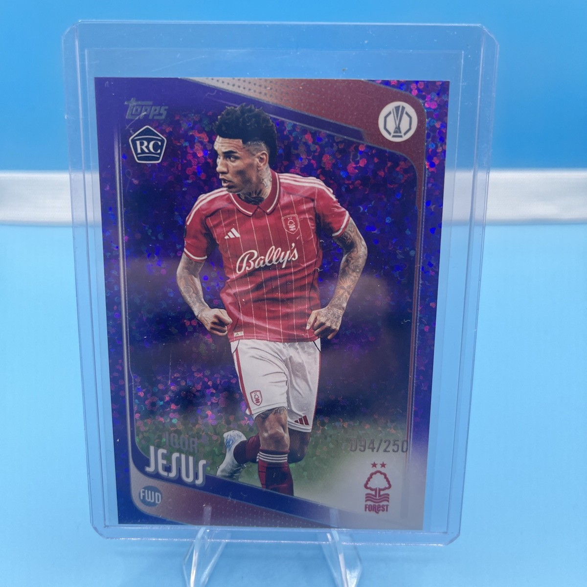 2025-26 Topps UCC Igor Jesus RC #94/250 Purple Inferno Holo 