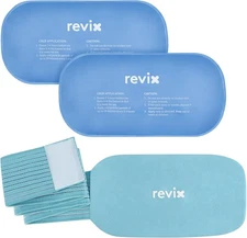 REVIX Ice Packs for Injuries Reusable, 2 Packs Hot and Cold Pack with Adjustable