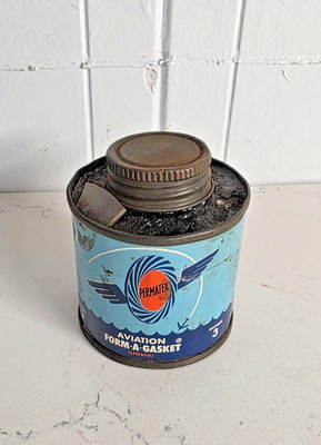 Vintage PERMATEX AVIATION FORM-A-GASKET Can #3