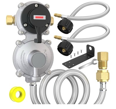 Laite L.P. Gas Regulator Model Jy200-001 With Two Hoses