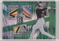 2018 Chronicles Spectra Triple Threat Materials Green 1/5 Brian Anderson 9ut