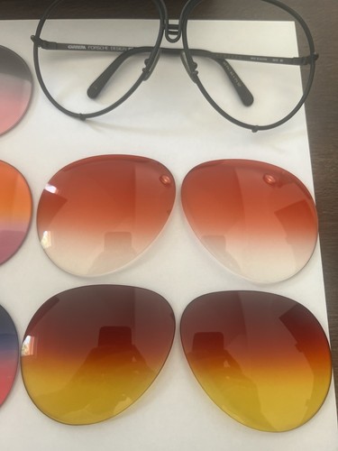 Vintage PORSCHE DESIGN by CARRERA 5623 2x Frames 5x Lenses With Case - Picture 2 of 10