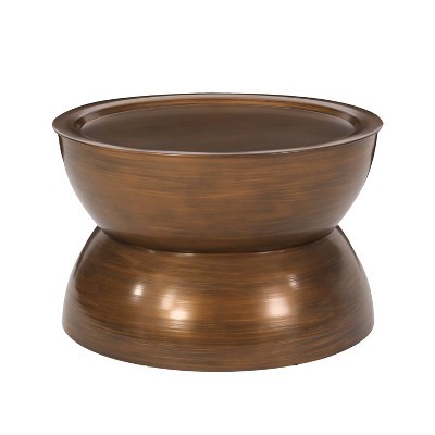 Кристофер Найт Домашний Железный журнальный столик с круглым подносом и столешницей из промышленной бронзы 24890₽