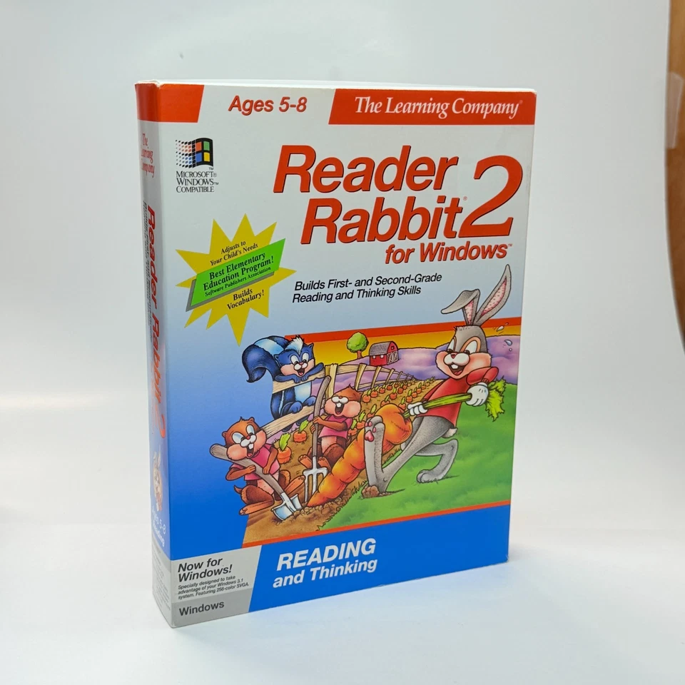 Vintage Learning Company Reader Rabbit 2 & 3 Treasure Mathstorms Outnumbered - Image 3 of 4