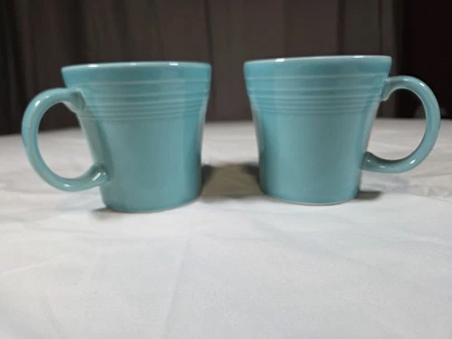 Fiesta Tapered Mugs 15 oz Turquoise Set of 2 Fiestaware
