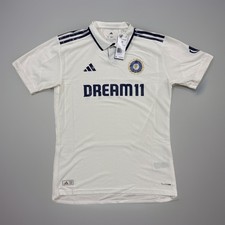 Brand New Authentic Men  s Adidas India Cricket Test Match Jersey KF2527 sz MED