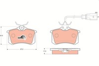 TRW Bremsbelagsatz, Scheibenbremse Hinterachse U.A. FüR Ford, Seat, VW