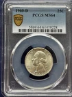 1960-D Washington Quarter Silver PCGS MS64 Graded 25 Cent Coin  RevStrike Errors