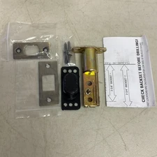 Signature Hardware Deadbolt Latch Set Antique Brass 2-3/4" Backset