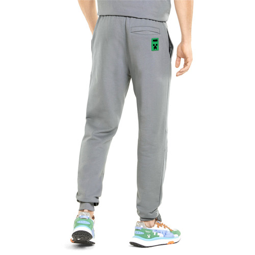 Puma x Minecraft Jogginghose Herren grau Freizeit Sporthose 534377-76 - Bild 2 von 4
