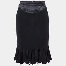 just cavalli womens black skirt size 42