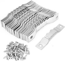 Versatile Silver Picture Hangers for Art - 30 Sets + 60 Screws Included